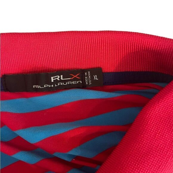 RLX Ralph Lauren Men’s Stripped Polo Size XL - Picture 3 of 3